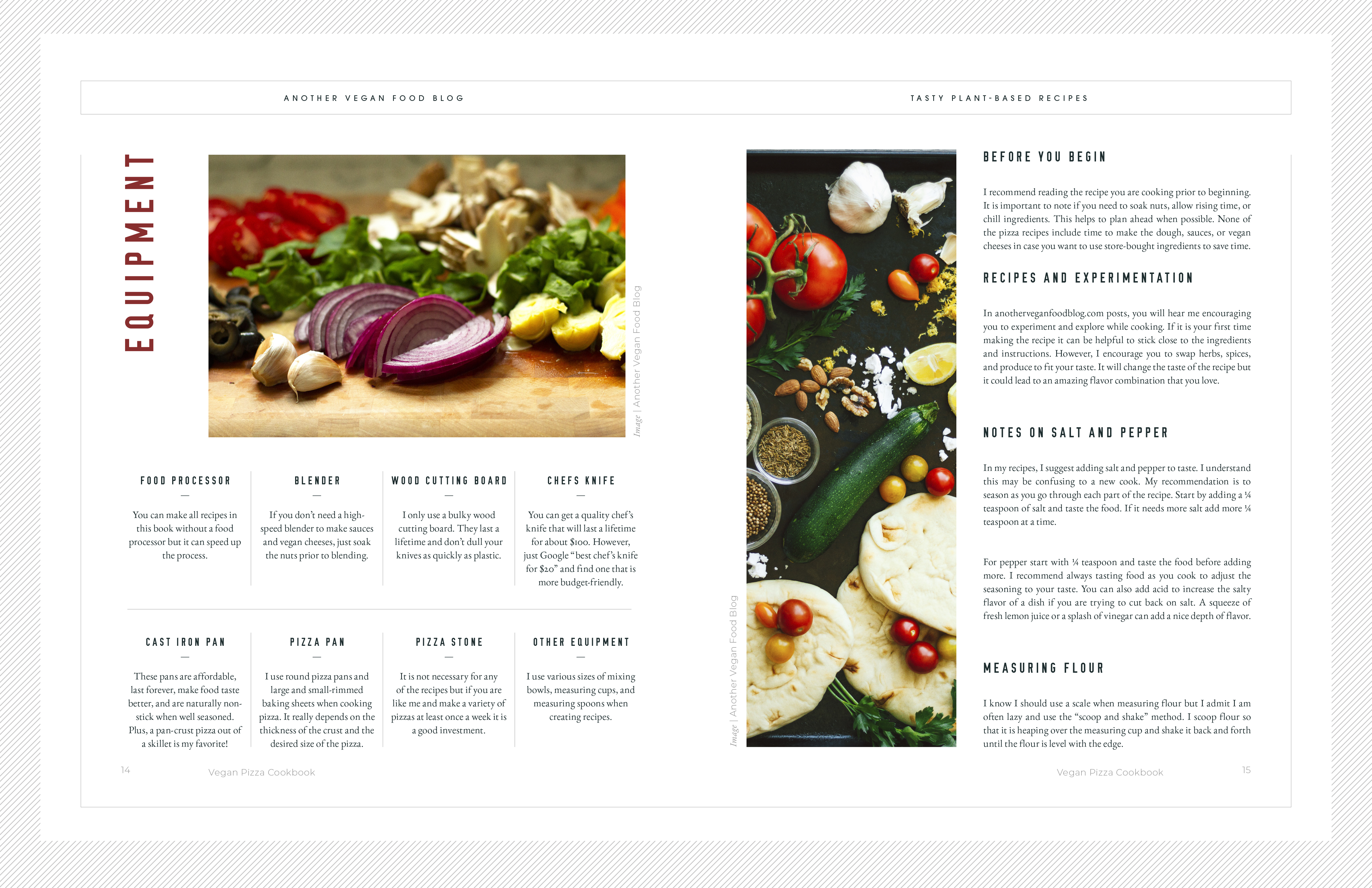 cookbook spread